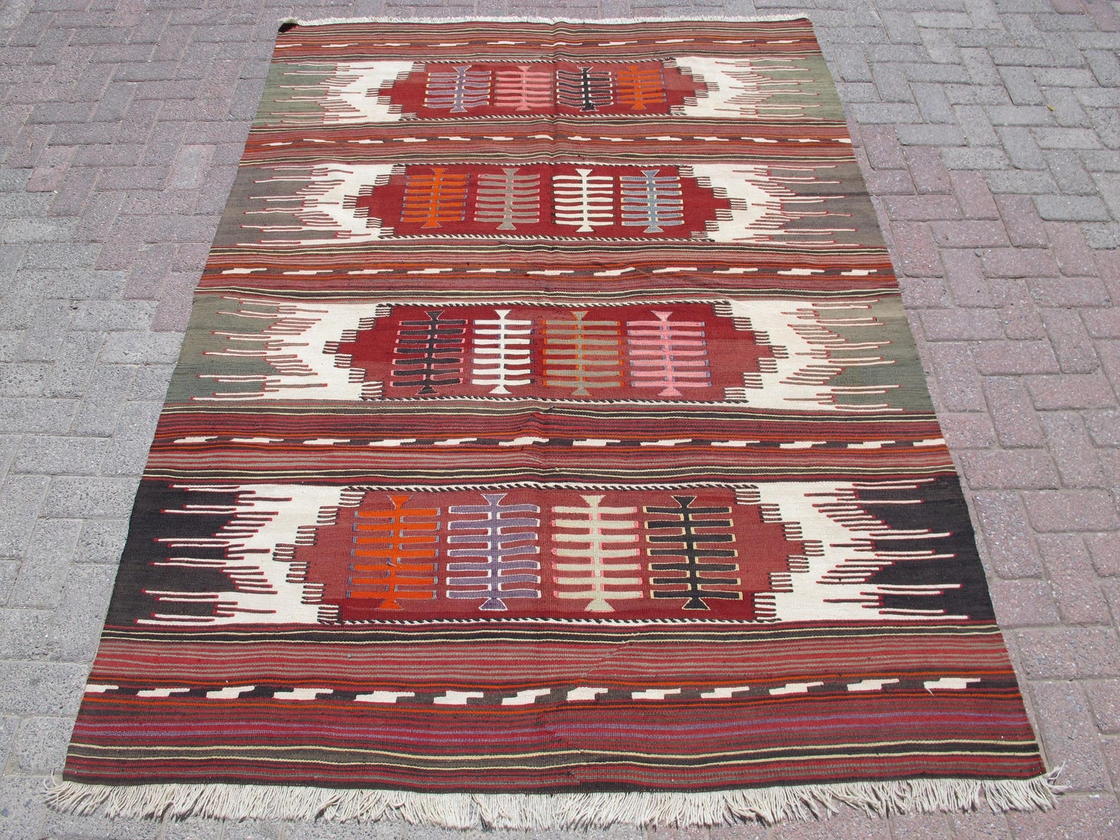 6x3 Feet, Afghan Kilim, Turkish Kilim rug,Pictorial rug,Anatolian Rug,Modern Kilim,Handwoven rug, 168x77 cm, Free Shipping 2024 At Lowest Price