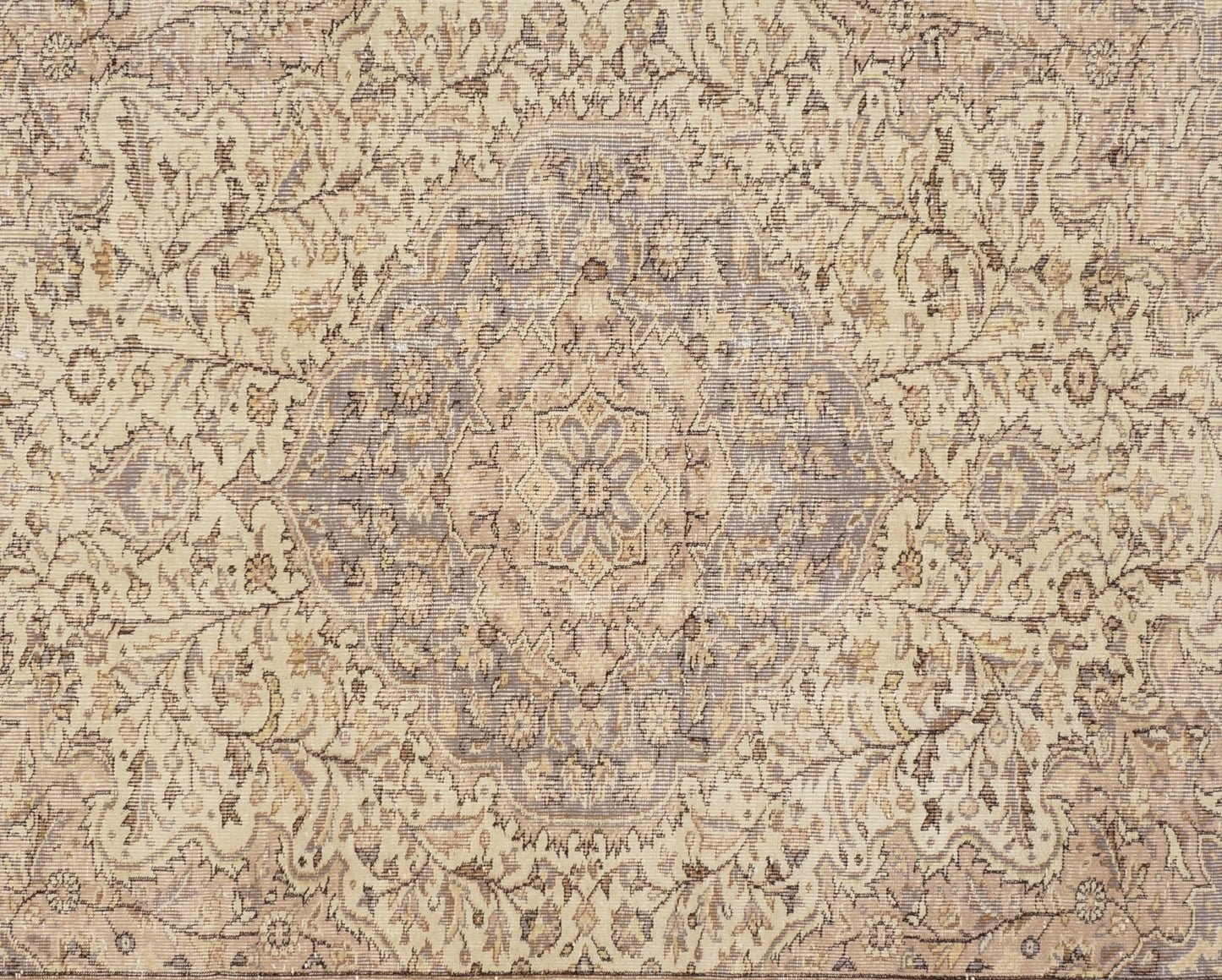 Traditional Wool Rug Hand-Knotted Square Carpet 6'3 x 7'9