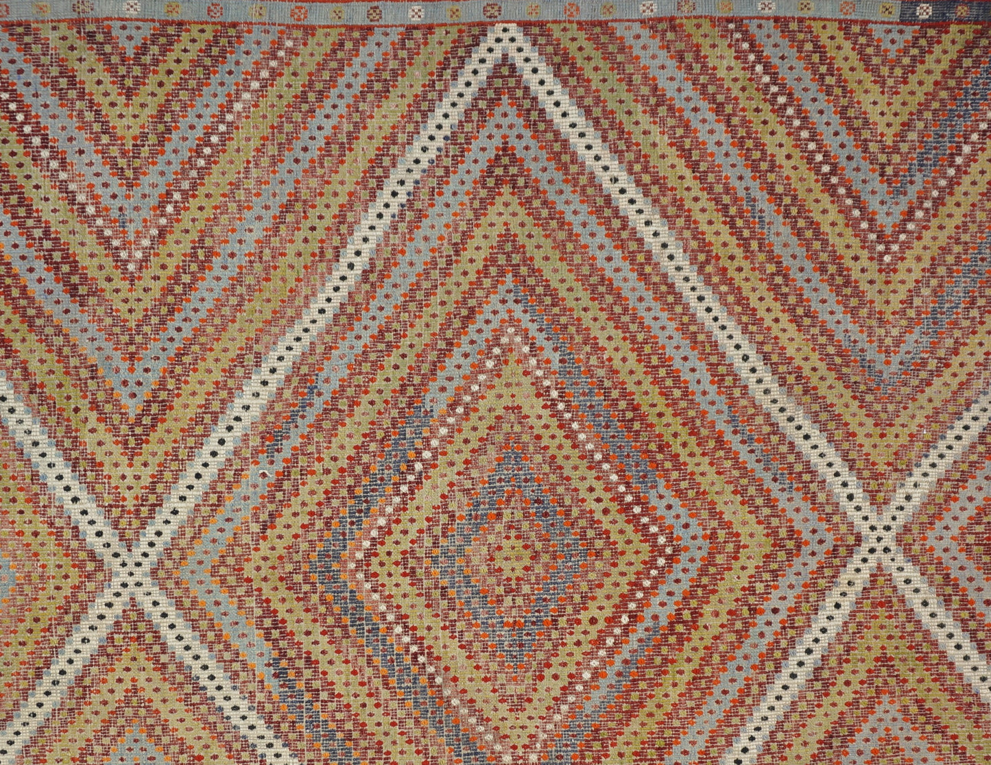 Vintage Large Oushak Kilim 7'1 x 10'3