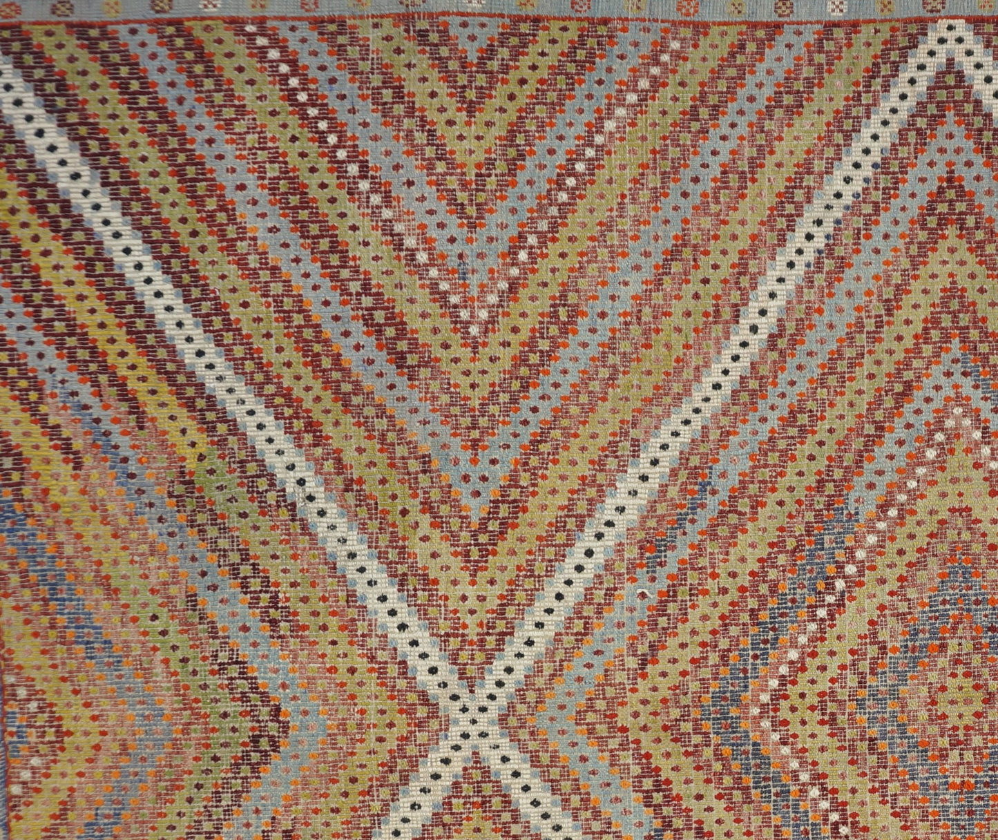 Vintage Large Oushak Kilim 7'1 x 10'3