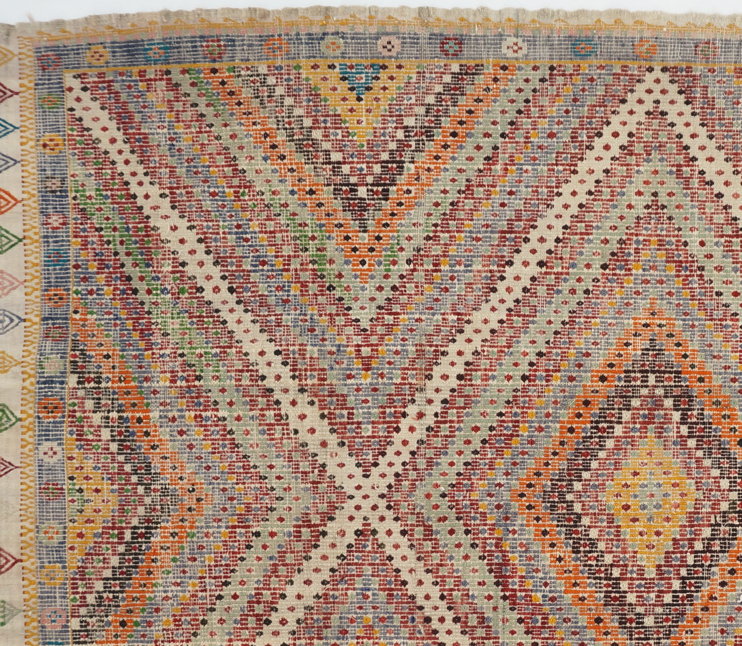 Vintage Traditional Rustic Kilim Rug 6'5 x 9'2