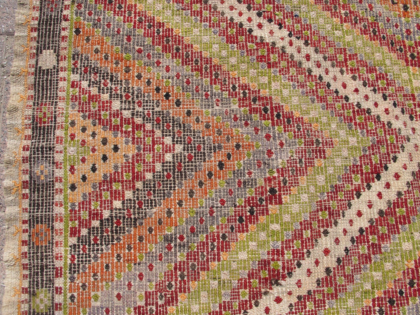 Anatolian Kilim Rug 6 x 8'8 Vintage Turkish Carpet