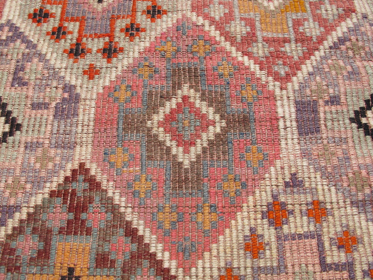 Vintage Boho Style Turkish Kilim Large Rug 5'4 x 9'9